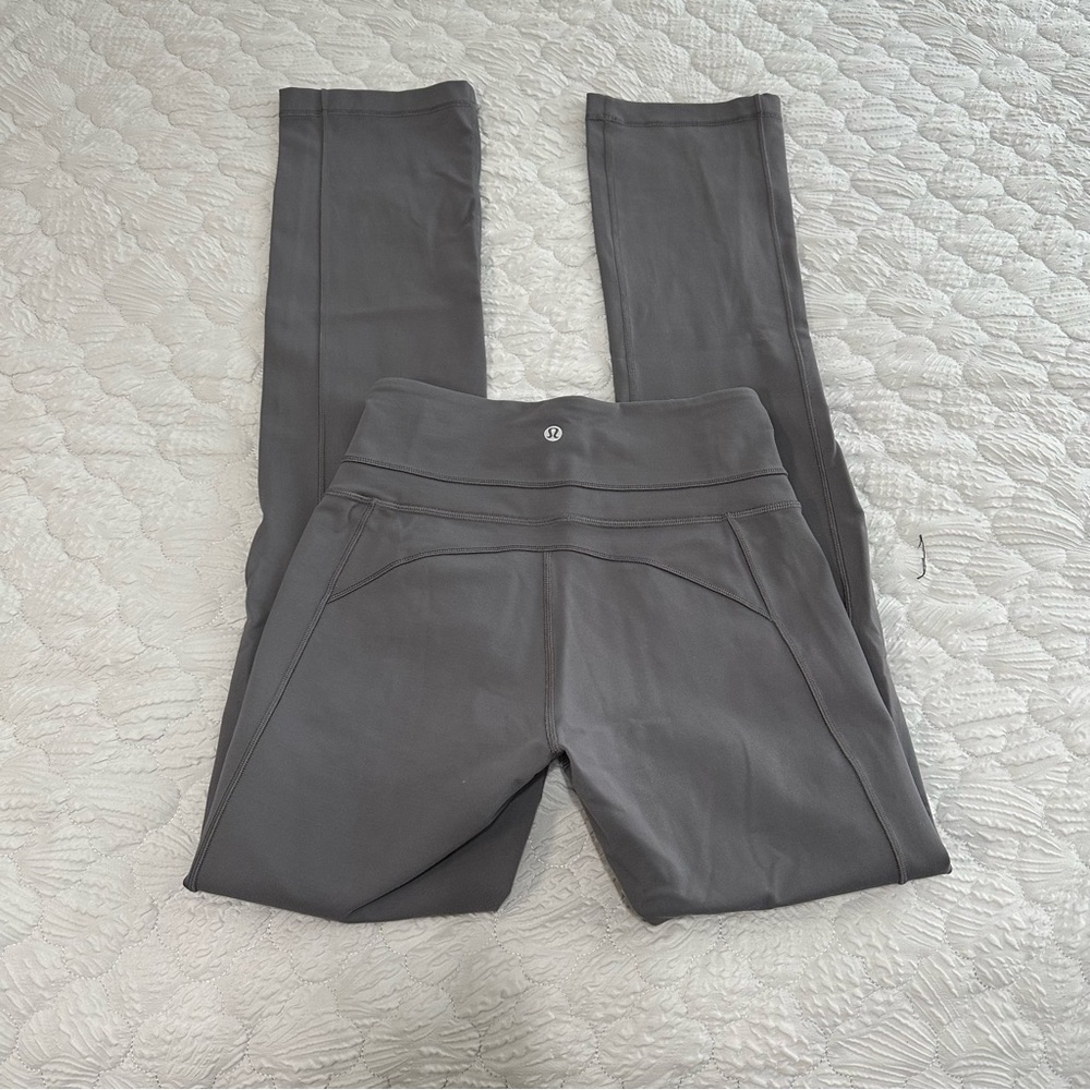 Lululemon Groove Pant Straight *32" Titanium Grey sz6 EUC LUON - Picture 2 of 6